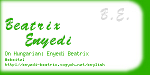 beatrix enyedi business card